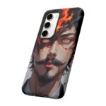 Fiery Design, Anime Style, Unique Cell Phone Accessory, Strong and Stylish