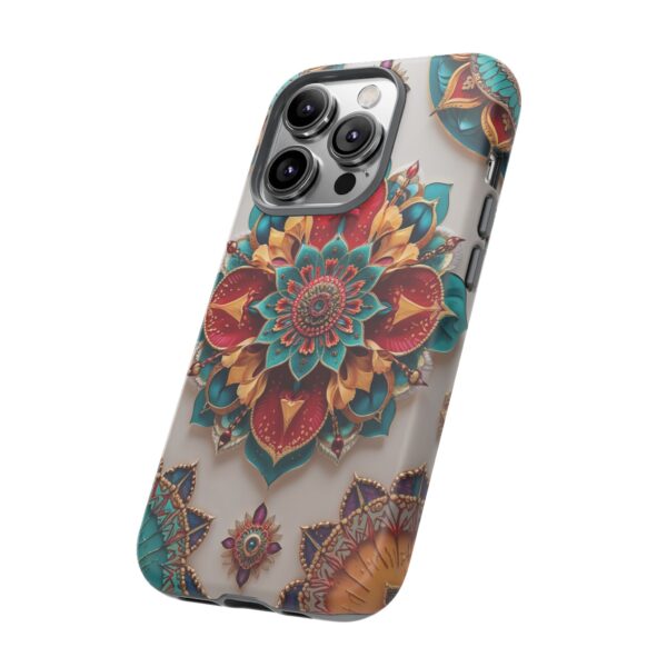 Colorful Mandala Phone Cover, Bohemian Style Accessory, Unique Gift for Her, Stylish Smartphone Protection