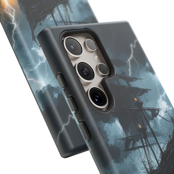 Stormy Seas Tough Phone Case - Pirate Ship Design