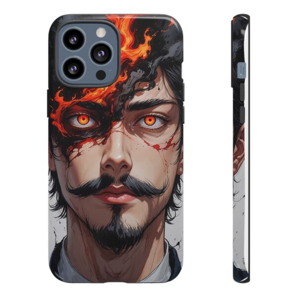 Fiery Design, Anime Style, Unique Cell Phone Accessory, Strong and Stylish