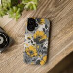 Floral Phone Case, Yellow Flower Design, Stylish Phone Protection