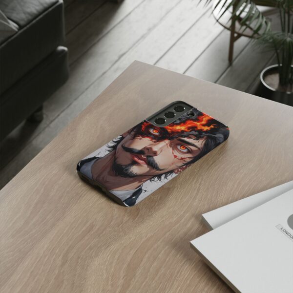 Fiery Design, Anime Style, Unique Cell Phone Accessory, Strong and Stylish