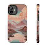 Mountain Reflection Tough Phone Case - Nature-Inspired Design for Adventurers