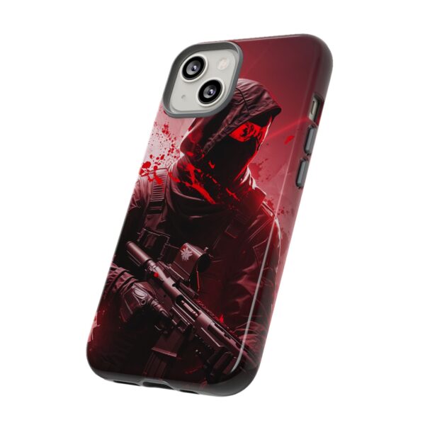 Red Urban Warrior Phone Case for Gamers & Action Fans