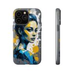 Vibrant, Artistic Tough Phone Case, Modern Art, Smartphone Accessories