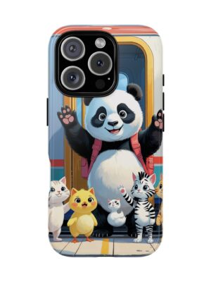 Panda, cartoon, kids themed Phone Case