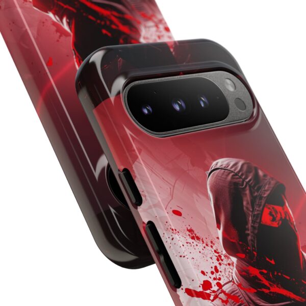 Red Urban Warrior Phone Case for Gamers & Action Fans