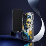 Vibrant, Artistic Tough Phone Case, Modern Art, Smartphone Accessories