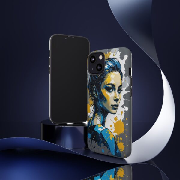 Vibrant, Artistic Tough Phone Case, Modern Art, Smartphone Accessories