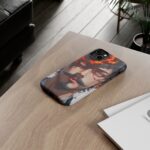 Fiery Design, Anime Style, Unique Cell Phone Accessory, Strong and Stylish