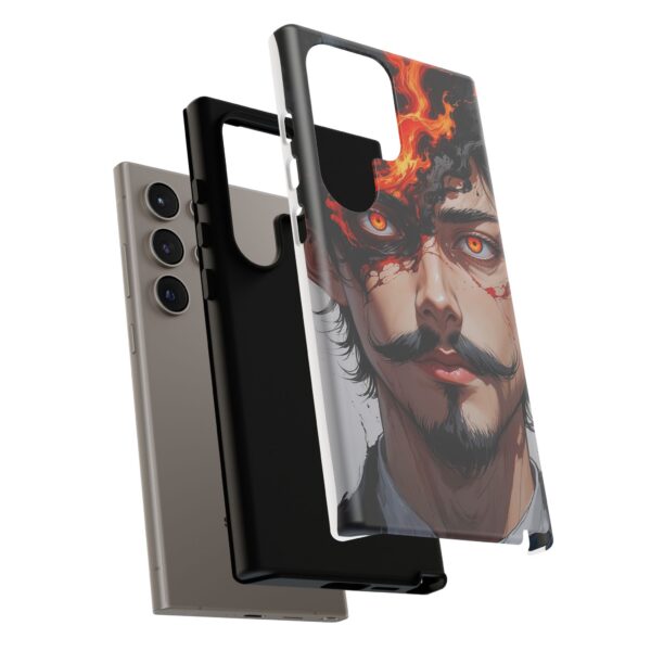 Fiery Design, Anime Style, Unique Cell Phone Accessory, Strong and Stylish