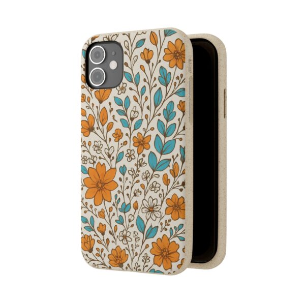 Floral Biodegradable Phone Case - Eco-Friendly Design for Nature Lovers