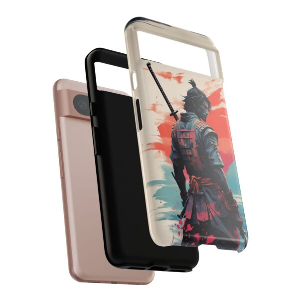 Samurai Warrior Phone Case, Tough Cases, Unique Phone Accessories, Phone Cover Gift, Gamer Phone Decor, Anime Style Case