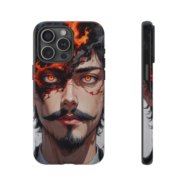 Fiery Design, Anime Style, Unique Cell Phone Accessory, Strong and Stylish