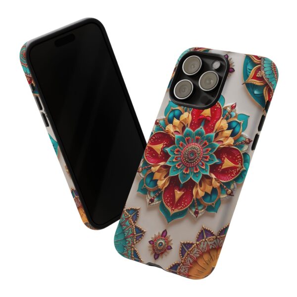 Colorful Mandala Phone Cover, Bohemian Style Accessory, Unique Gift for Her, Stylish Smartphone Protection