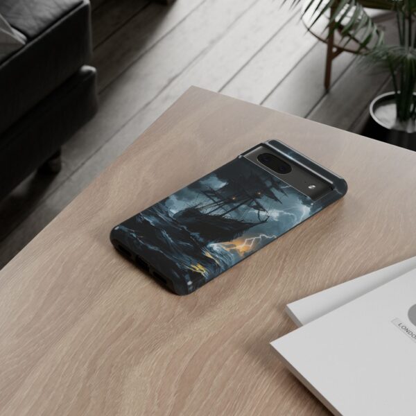 Stormy Seas Tough Phone Case - Pirate Ship Design