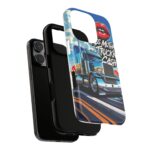 Cool Phone Case for Truck Lovers, Trucking Gifts, Unique Truck Driver Accessories, Kiss Mutha Truckin Cash Design, Fun Car Enthusiast Gift