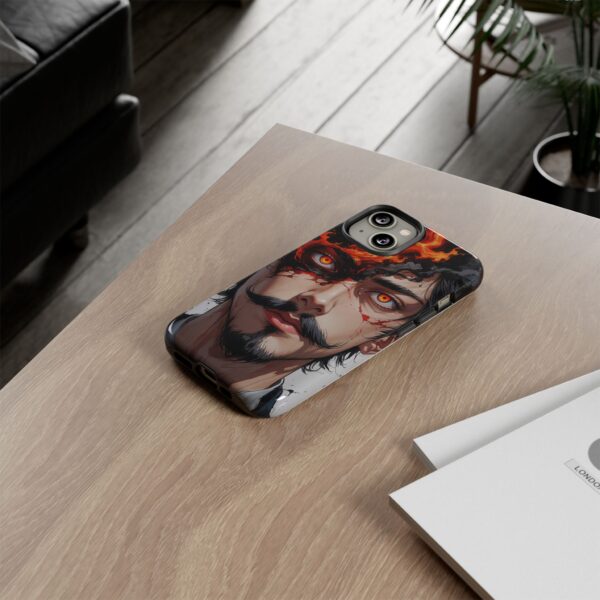 Fiery Design, Anime Style, Unique Cell Phone Accessory, Strong and Stylish