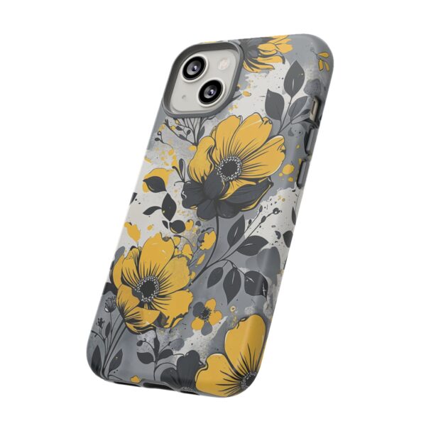 Floral Phone Case, Yellow Flower Design, Stylish Phone Protection