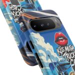 Cool Phone Case for Truck Lovers, Trucking Gifts, Unique Truck Driver Accessories, Kiss Mutha Truckin Cash Design, Fun Car Enthusiast Gift