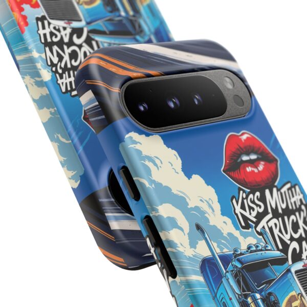 Cool Phone Case for Truck Lovers, Trucking Gifts, Unique Truck Driver Accessories, Kiss Mutha Truckin Cash Design, Fun Car Enthusiast Gift