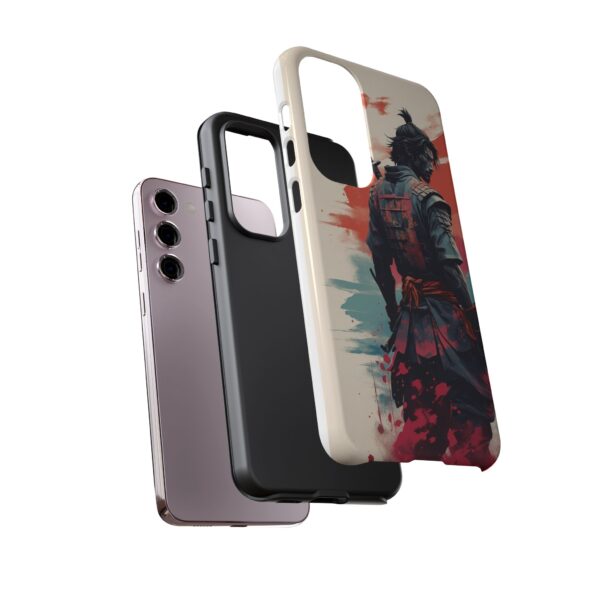 Samurai Warrior Phone Case, Tough Cases, Unique Phone Accessories, Phone Cover Gift, Gamer Phone Decor, Anime Style Case