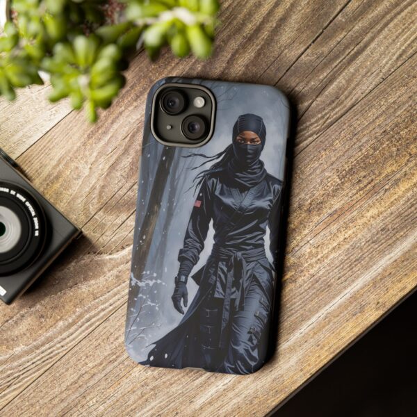 Artistic Phone Case, Ninja Aesthetic, Unique Smartphone Cover, Adventurous Spirit