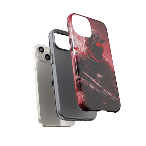Red Urban Warrior Phone Case for Gamers & Action Fans