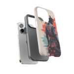 Samurai Warrior Phone Case, Tough Cases, Unique Phone Accessories, Phone Cover Gift, Gamer Phone Decor, Anime Style Case