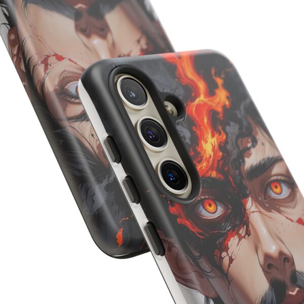Fiery Design, Anime Style, Unique Cell Phone Accessory, Strong and Stylish