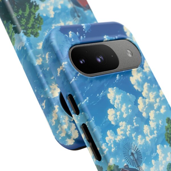 Dog-Themed Phone Case, Whimsical Pet Lover Case, Cute Animal Accessory, Nature Scene Protection, Gift for Dog Owners