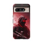 Red Urban Warrior Phone Case for Gamers & Action Fans
