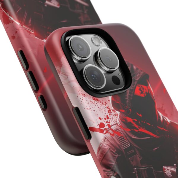 Red Urban Warrior Phone Case for Gamers & Action Fans
