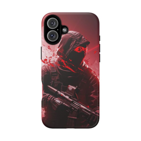 Red Urban Warrior Phone Case for Gamers & Action Fans