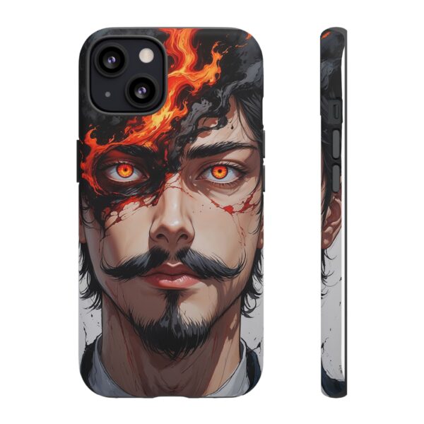 Fiery Design, Anime Style, Unique Cell Phone Accessory, Strong and Stylish