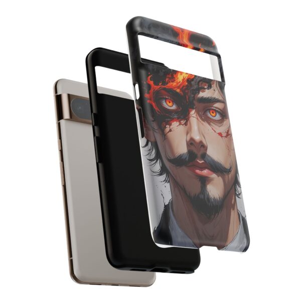 Fiery Design, Anime Style, Unique Cell Phone Accessory, Strong and Stylish