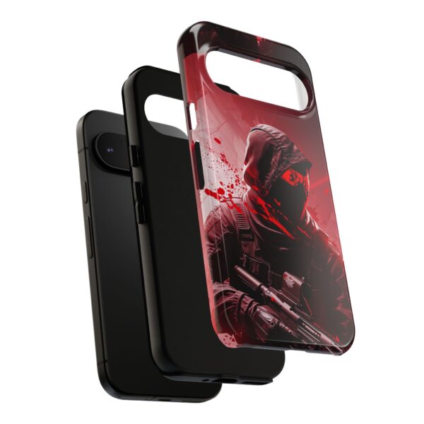 Red Urban Warrior Phone Case for Gamers & Action Fans