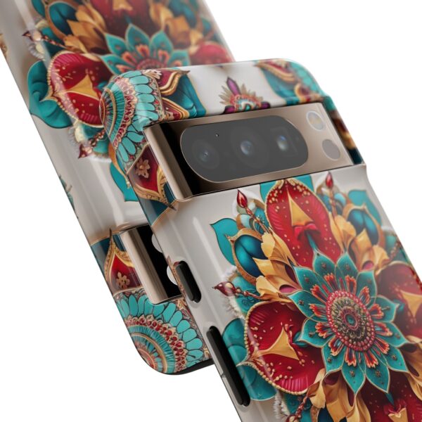 Colorful Mandala Phone Cover, Bohemian Style Accessory, Unique Gift for Her, Stylish Smartphone Protection