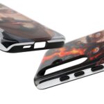 Fiery Design, Anime Style, Unique Cell Phone Accessory, Strong and Stylish