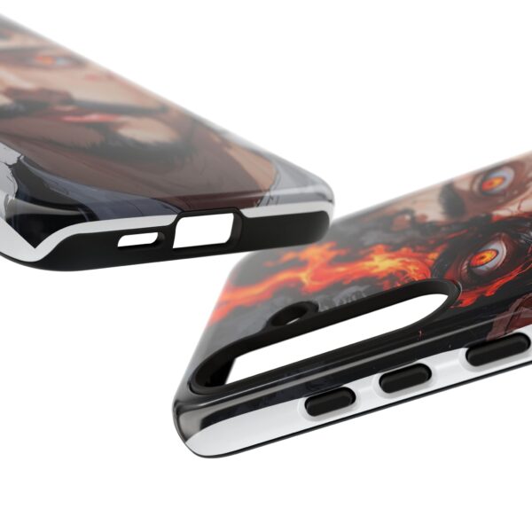 Fiery Design, Anime Style, Unique Cell Phone Accessory, Strong and Stylish