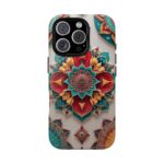 Colorful Mandala Phone Cover, Bohemian Style Accessory, Unique Gift for Her, Stylish Smartphone Protection