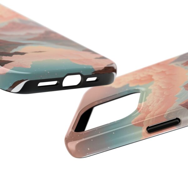 Mountain Reflection Tough Phone Case - Nature-Inspired Design for Adventurers