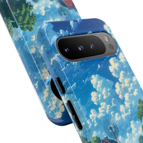 Dog-Themed Phone Case, Whimsical Pet Lover Case, Cute Animal Accessory, Nature Scene Protection, Gift for Dog Owners