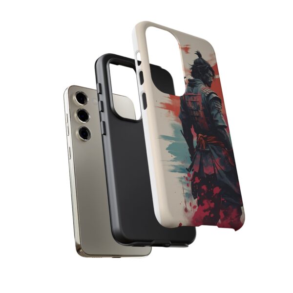 Samurai Warrior Phone Case, Tough Cases, Unique Phone Accessories, Phone Cover Gift, Gamer Phone Decor, Anime Style Case
