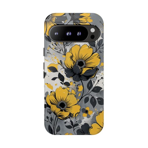 Floral Phone Case, Yellow Flower Design, Stylish Phone Protection
