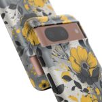 Floral Phone Case, Yellow Flower Design, Stylish Phone Protection