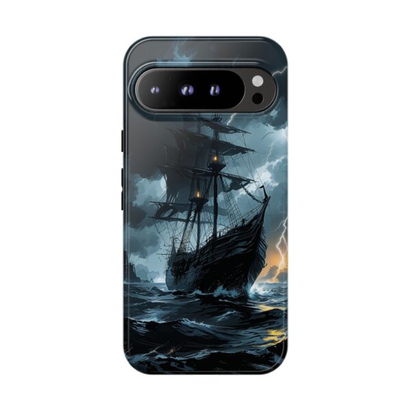 Stormy Seas Tough Phone Case - Pirate Ship Design