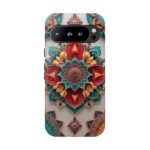 Colorful Mandala Phone Cover, Bohemian Style Accessory, Unique Gift for Her, Stylish Smartphone Protection