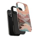 Mountain Reflection Tough Phone Case - Nature-Inspired Design for Adventurers