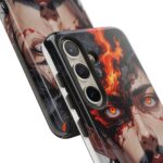Fiery Design, Anime Style, Unique Cell Phone Accessory, Strong and Stylish
